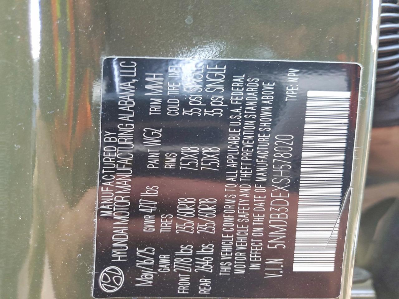 HYUNDAI TUCSON SEL 2025