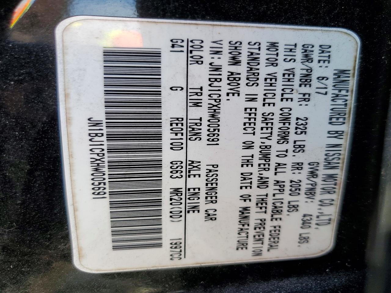 NISSAN ROGUE SPORT SV 2017