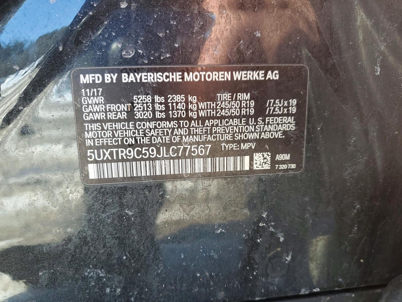 BMW X3 XDRIVE 30 I 2017