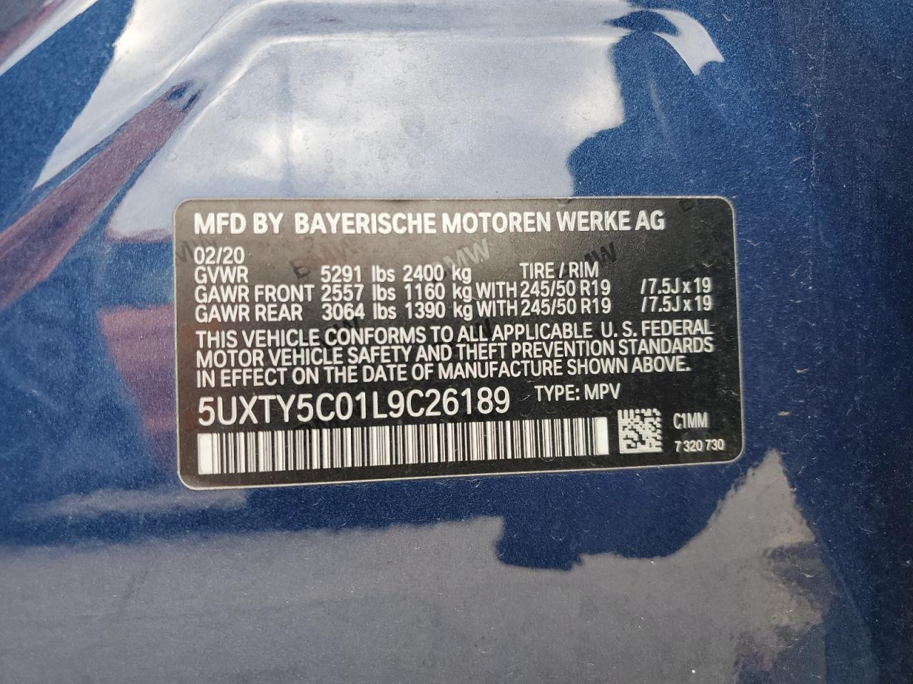 BMW X3 XDRIVE 30 I 2020