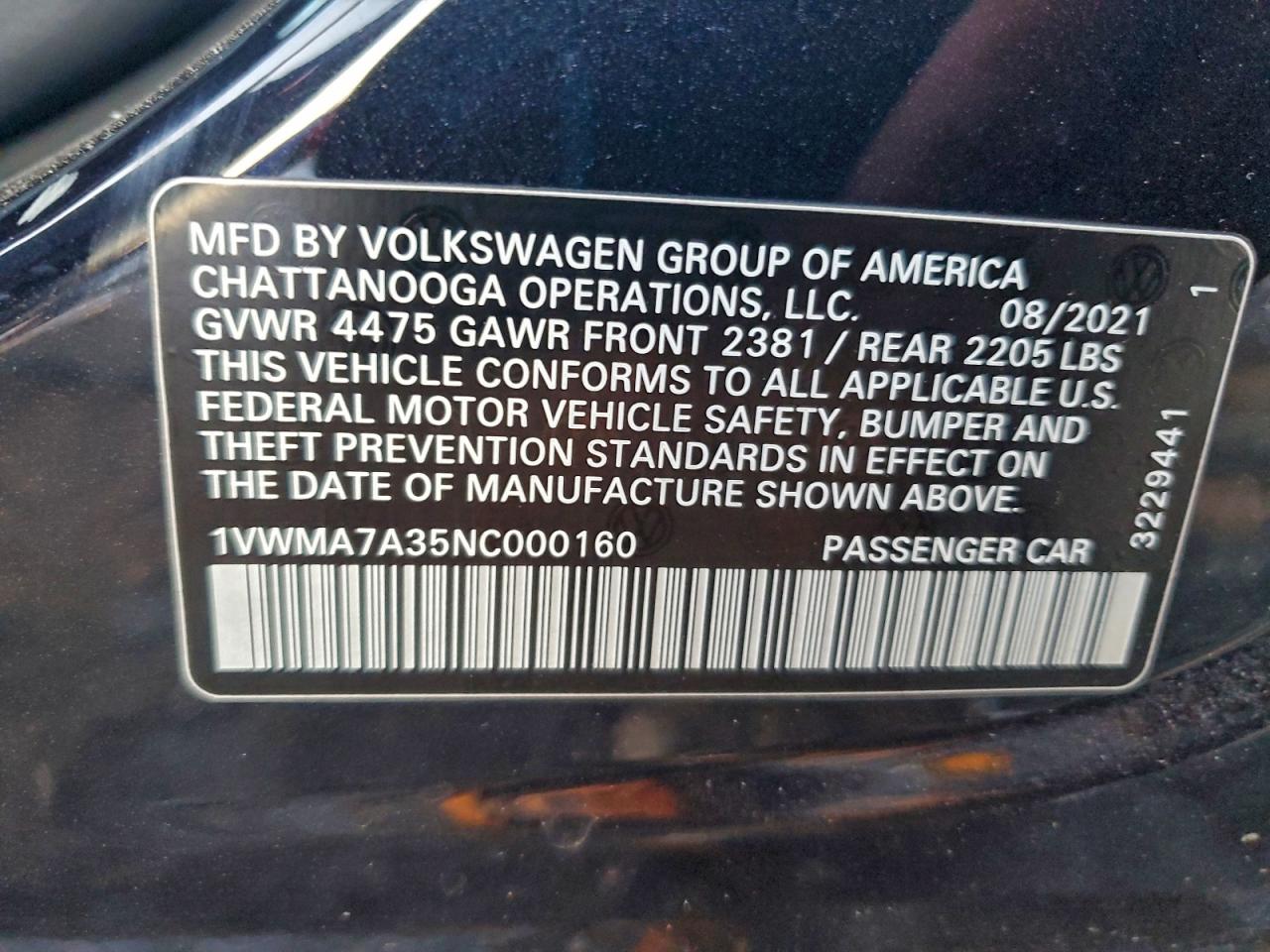 VOLKSWAGEN PASSAT R-Line 2021