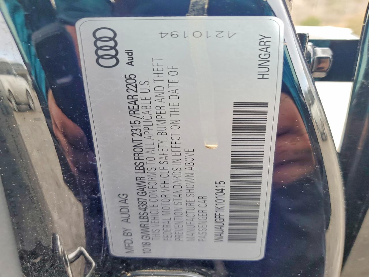 AUDI A3 PREMIUM 2018