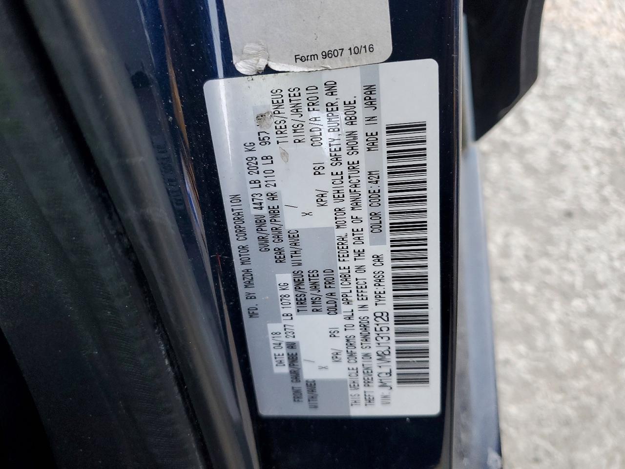 MAZDA 6 TOURING 2018