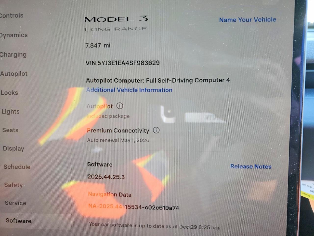 TESLA MODEL 3 RWD LONG RANGE 2025