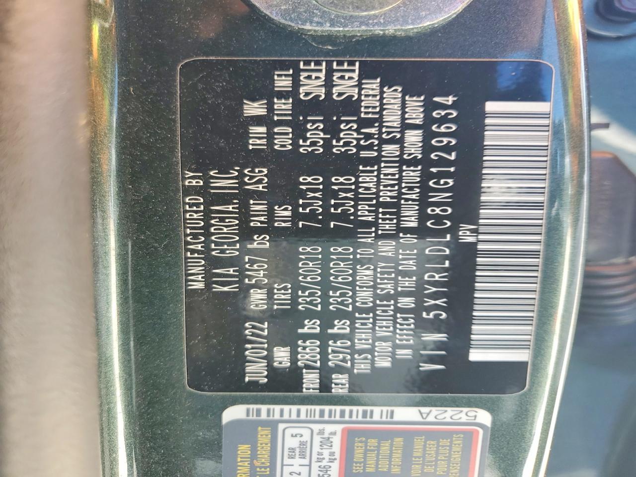 KIA SORENTO X-LINE S 2022