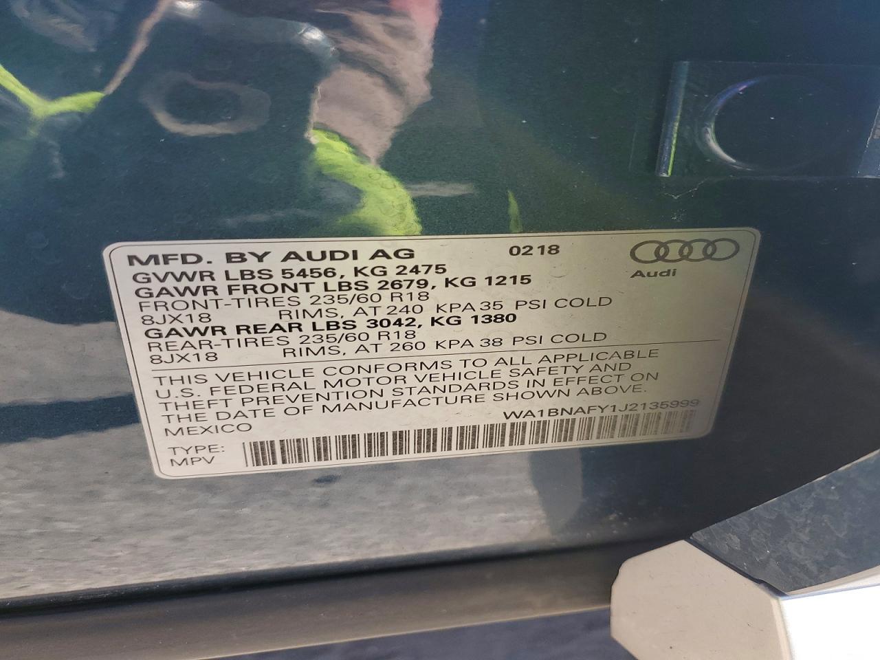 AUDI Q5 PREMIUM PLUS 2018