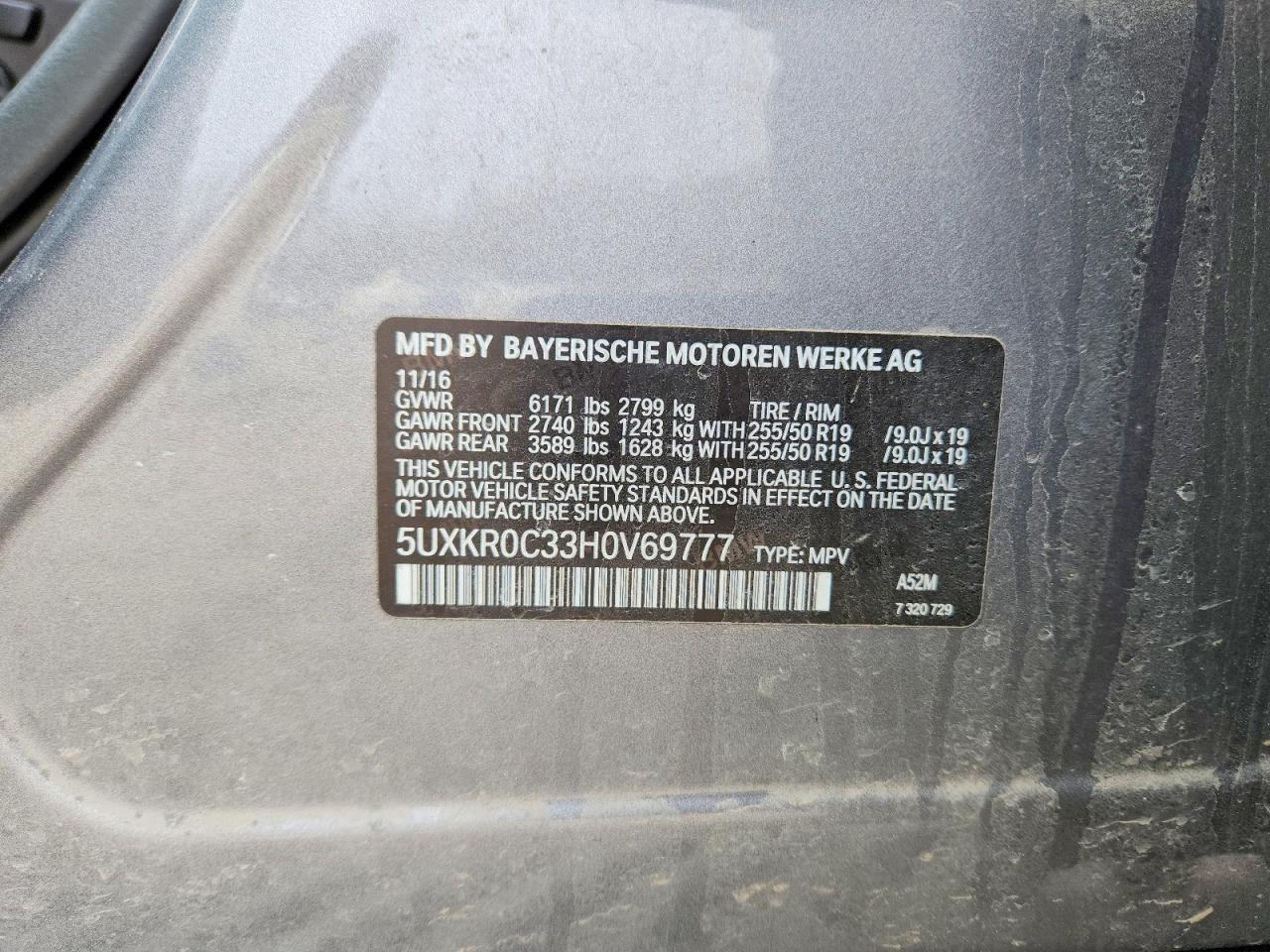 BMW X5 XDRIVE 35 I 2016