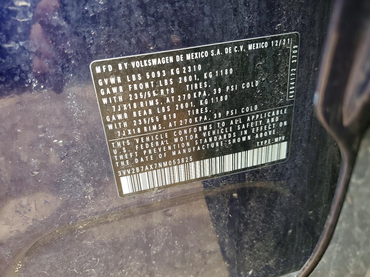 VOLKSWAGEN TIGUAN SE 2021