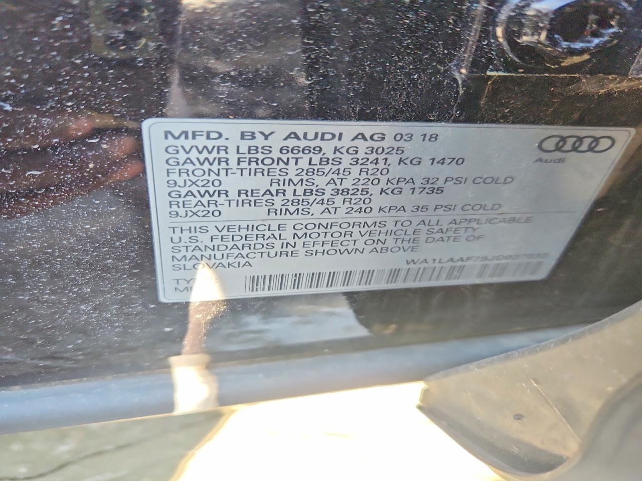 AUDI Q7 PREMIUM PLUS 2018