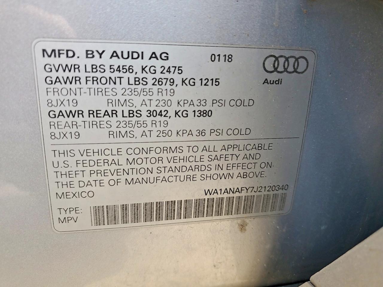 AUDI Q5 PREMIUM 2018