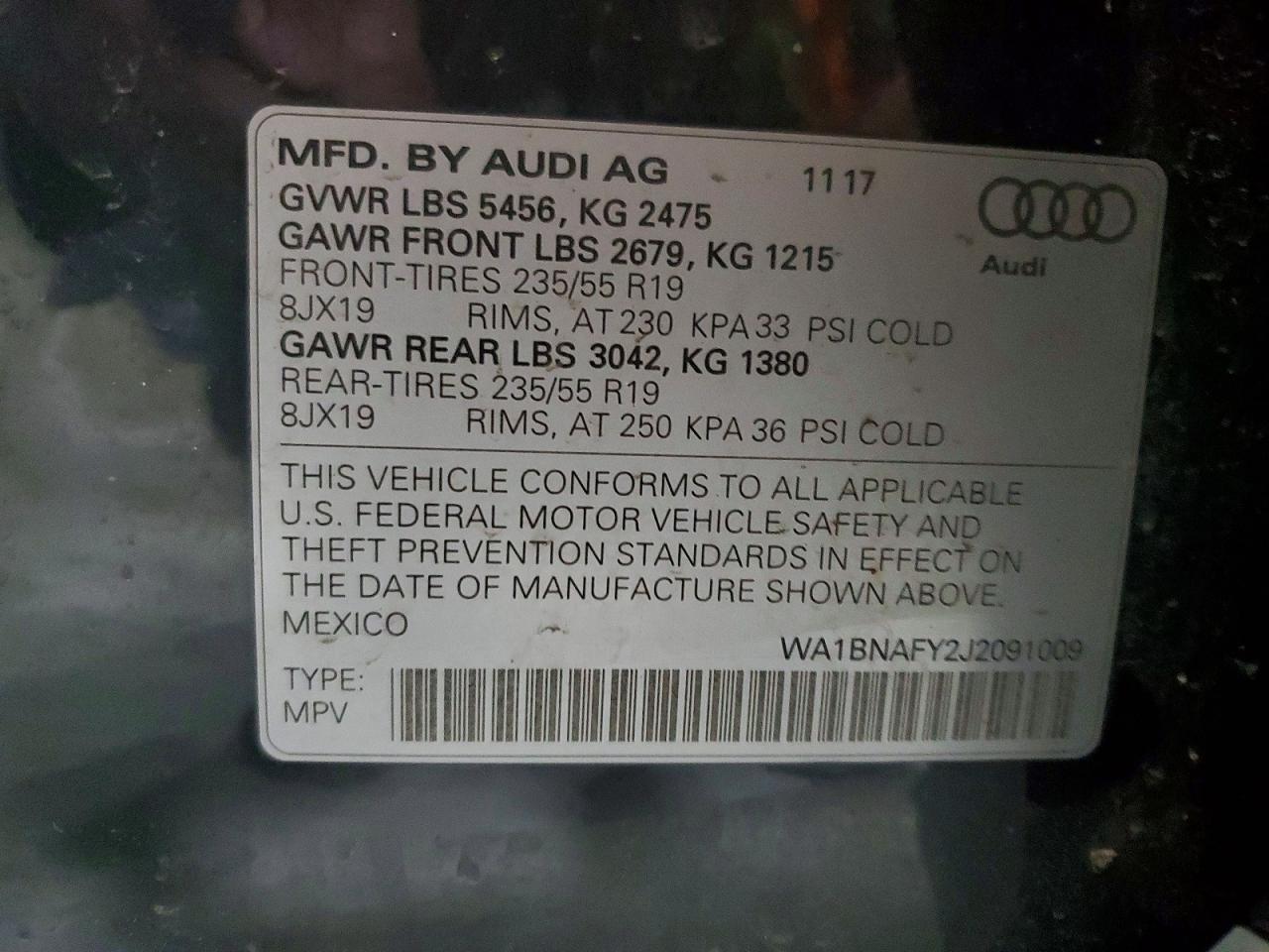AUDI Q5 PREMIUM PLUS 2017