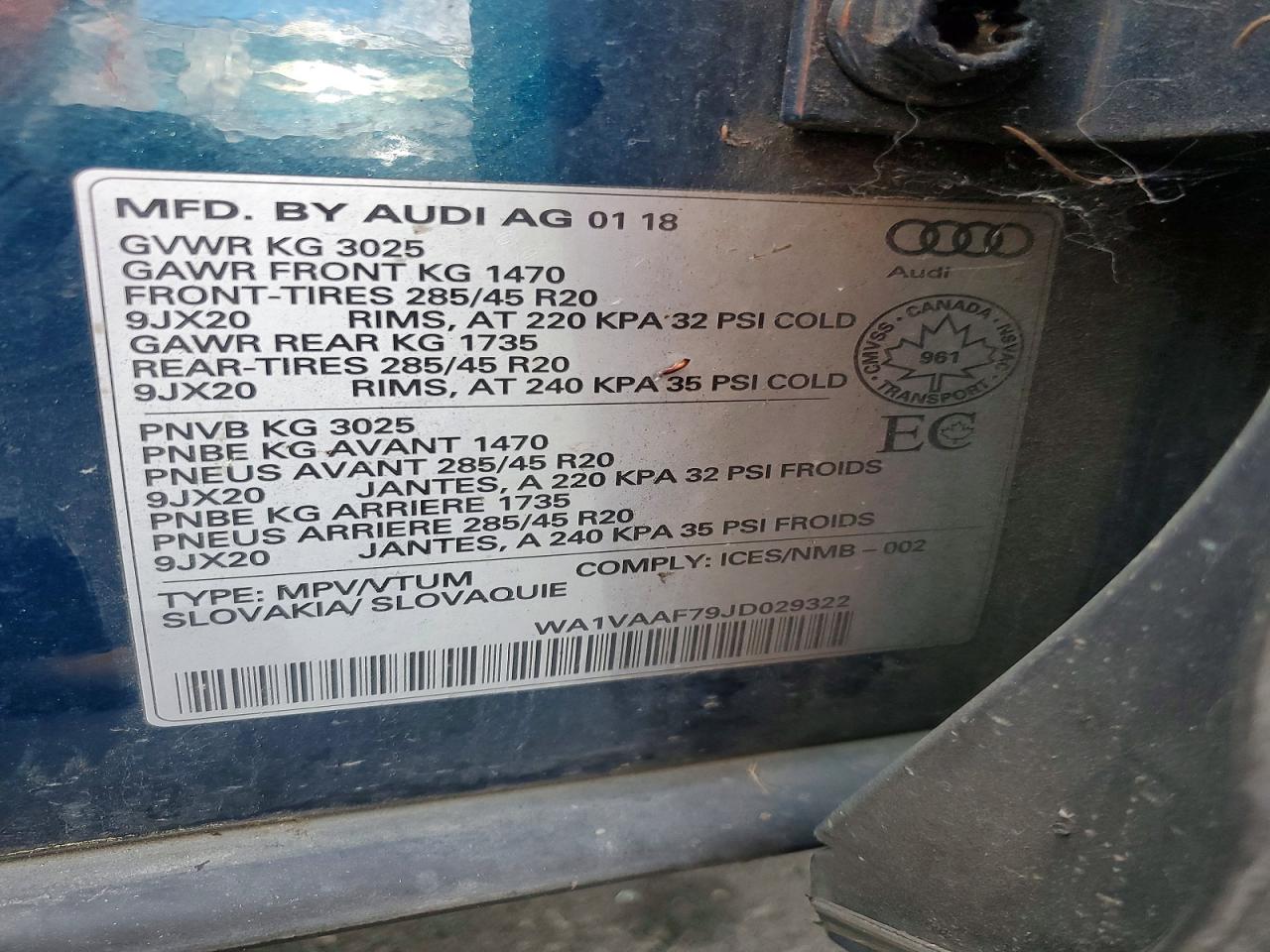 AUDI Q7 PRESTIGE 2018