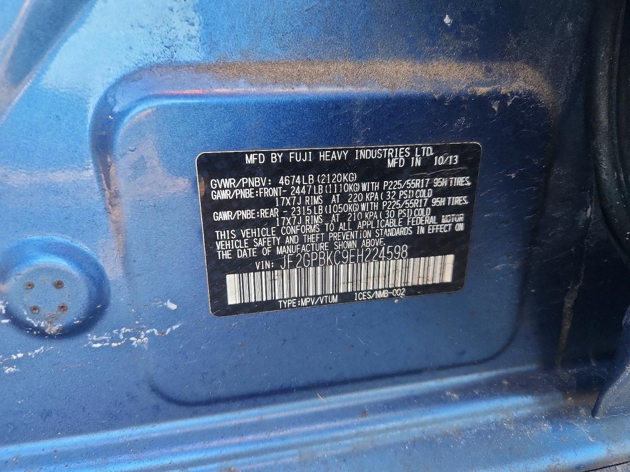 SUBARU XV CROSSTREK HYBRID TOURING