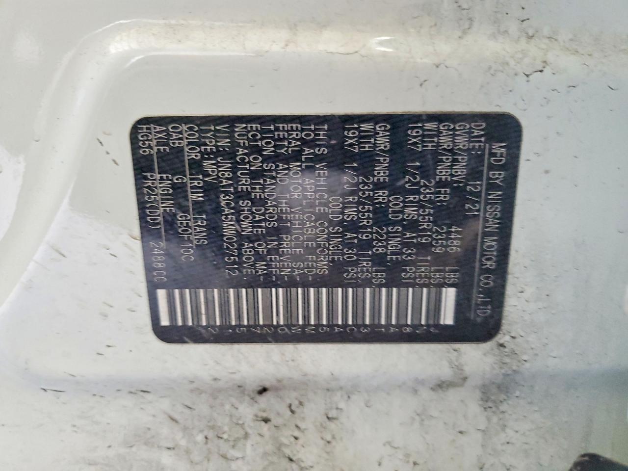 NISSAN ROGUE SL 2021