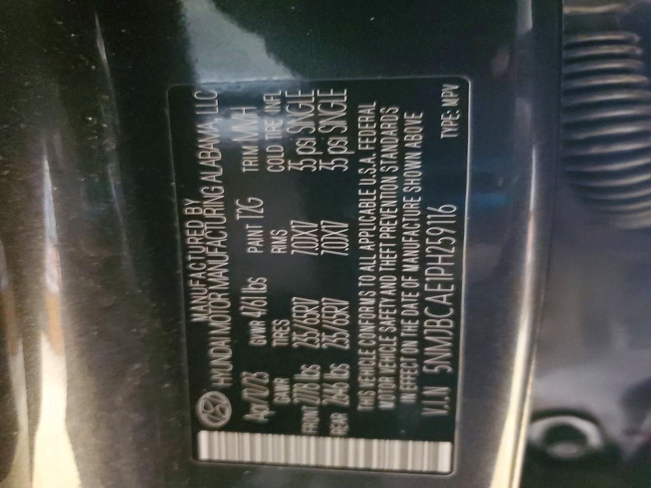 HYUNDAI TUCSON SEL 2023