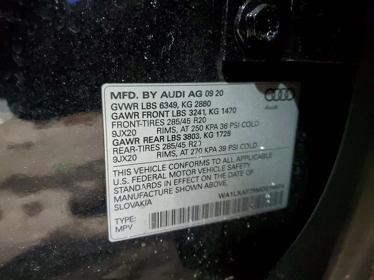 AUDI Q7 PREMIUM PLUS 2020