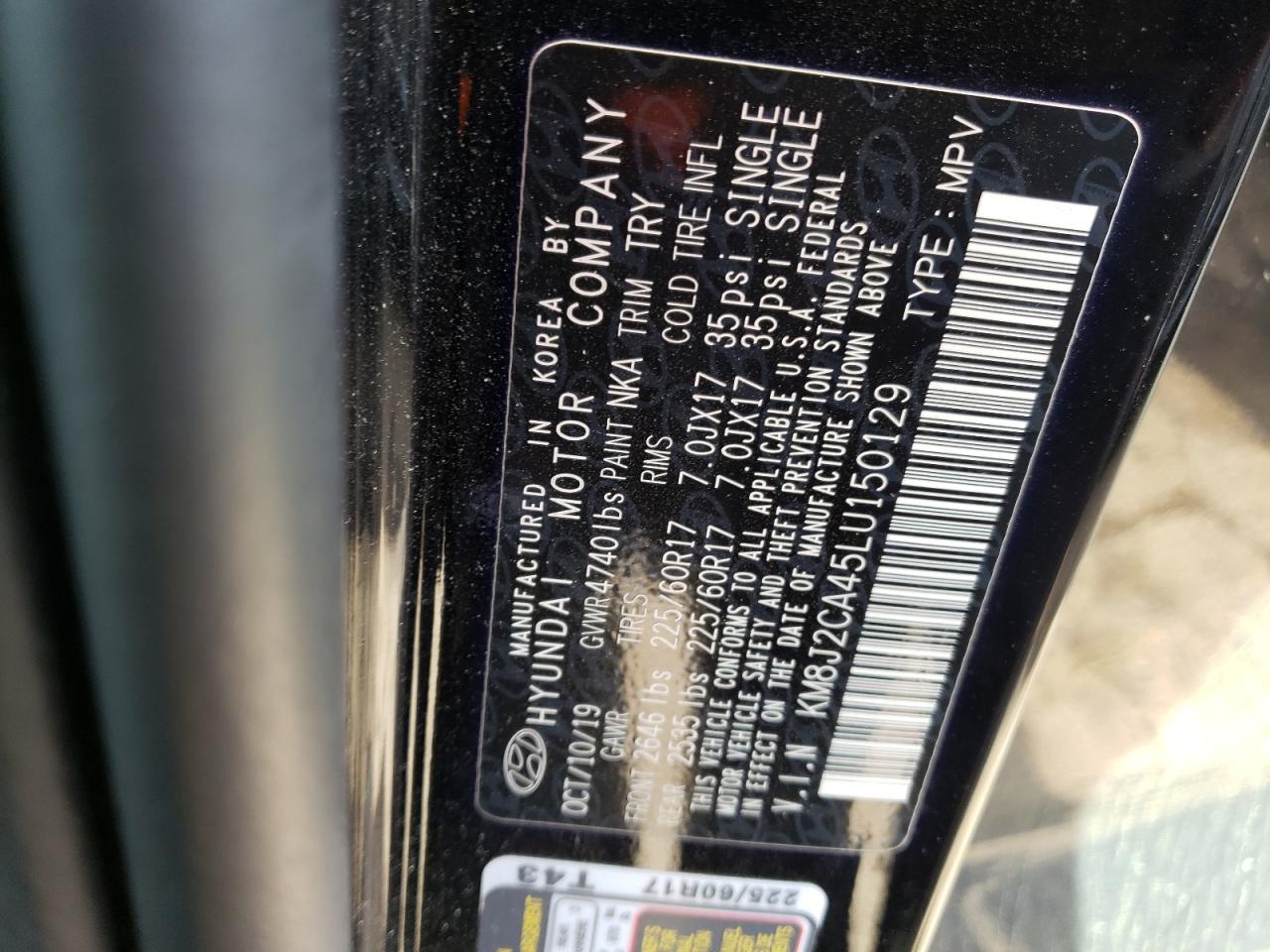 HYUNDAI TUCSON SE 2019