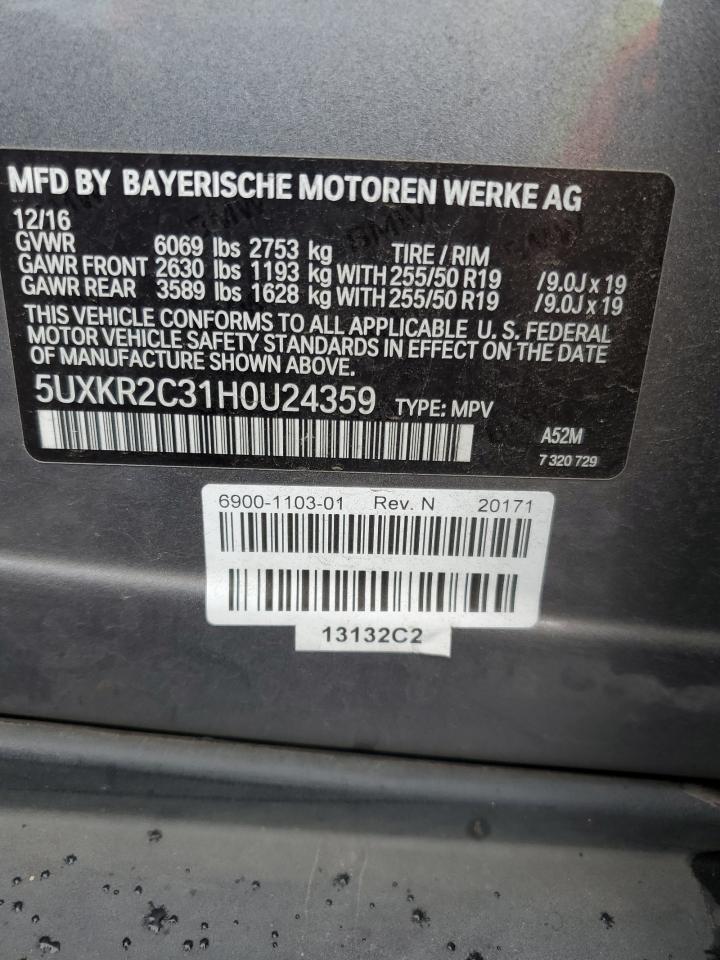 BMW X5 SDRIVE 35 I 2016