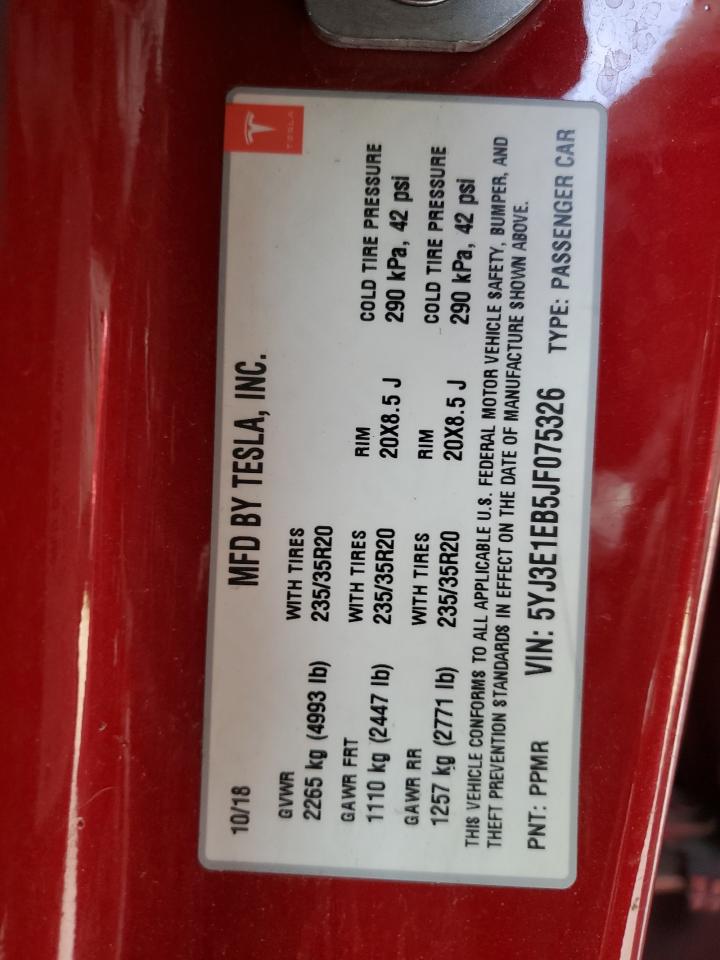 TESLA MODEL 3 AWD DUAL MOTOR PERFORMANCE 2018