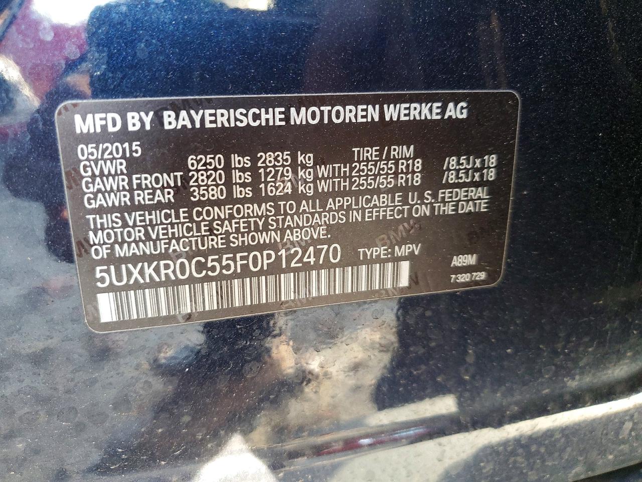 BMW X5 XDRIVE 35 I 2015