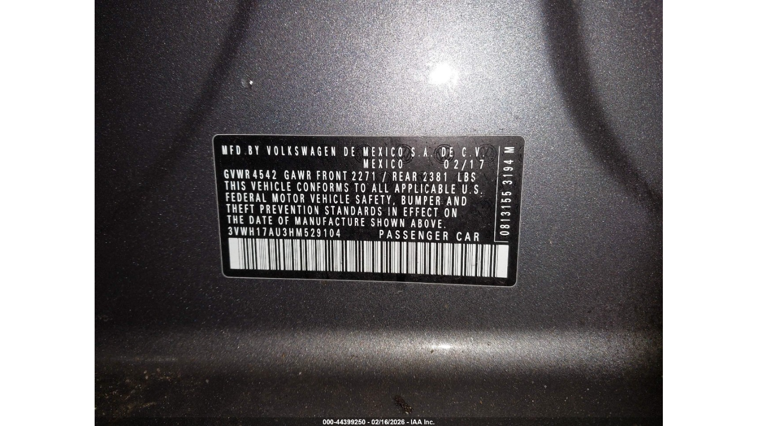 VOLKSWAGEN GOLF ALLTRACK 2017