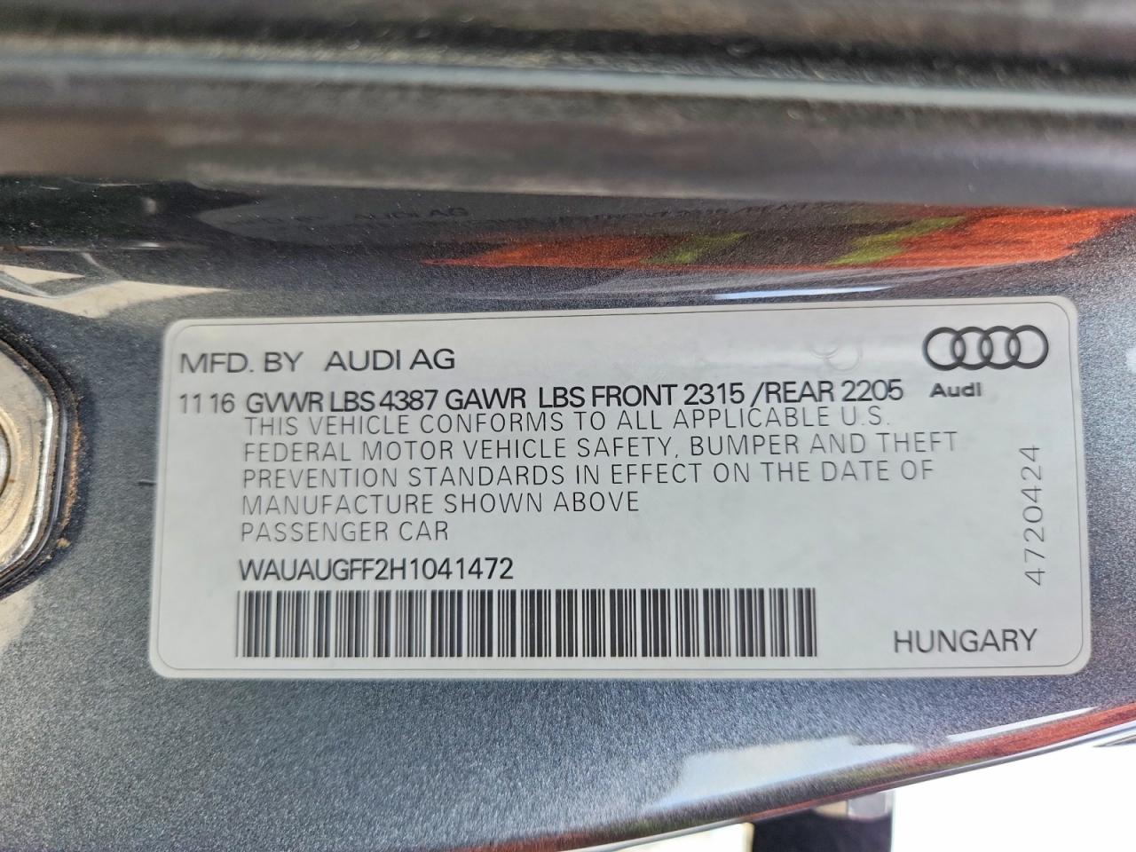 AUDI A3 PREMIUM 2016