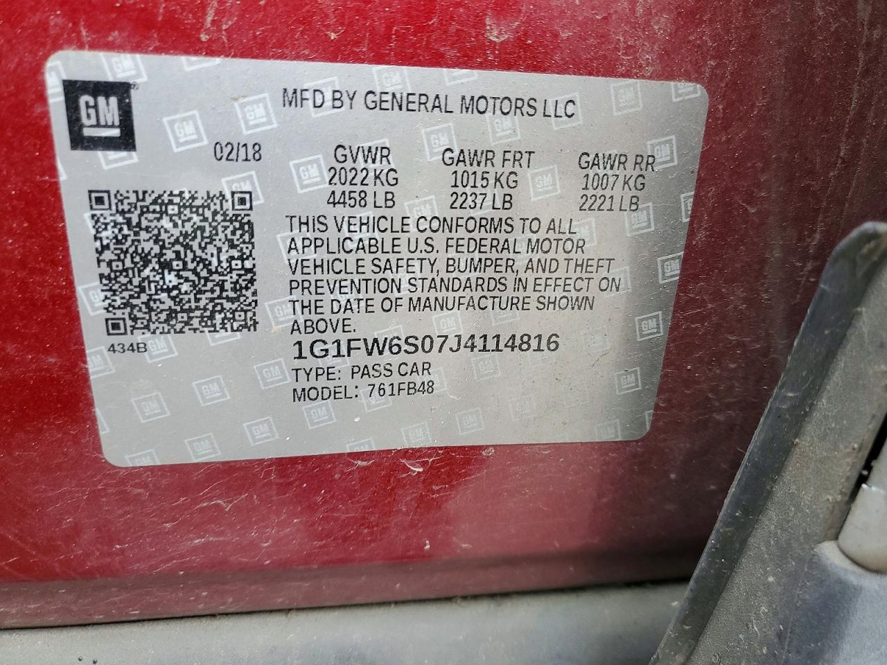 CHEVROLET BOLT EV LT 2018