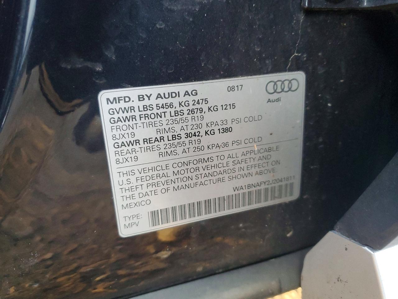 AUDI Q5 PREMIUM PLUS 2017