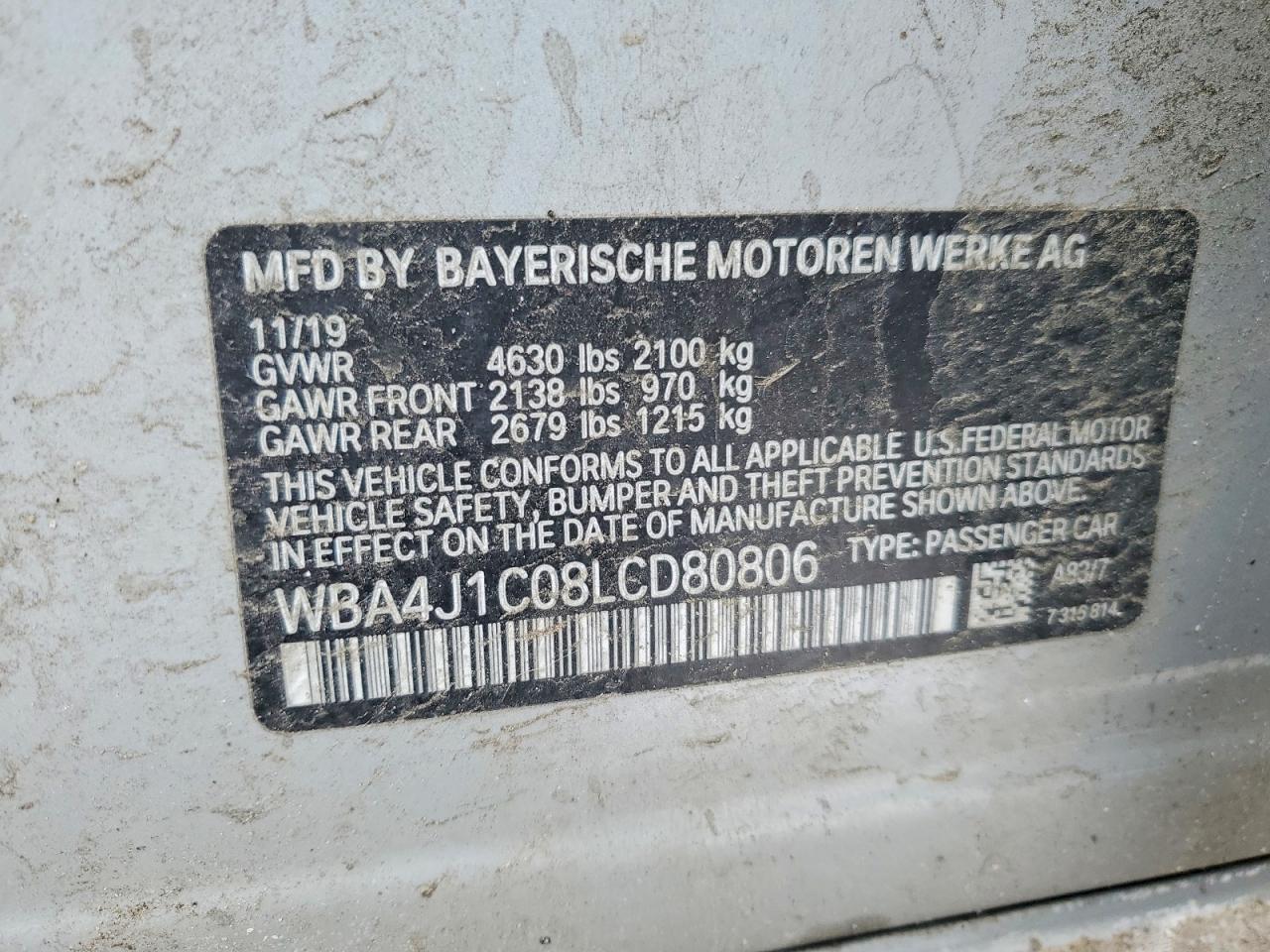 BMW 430I GRAN COUPE 2019