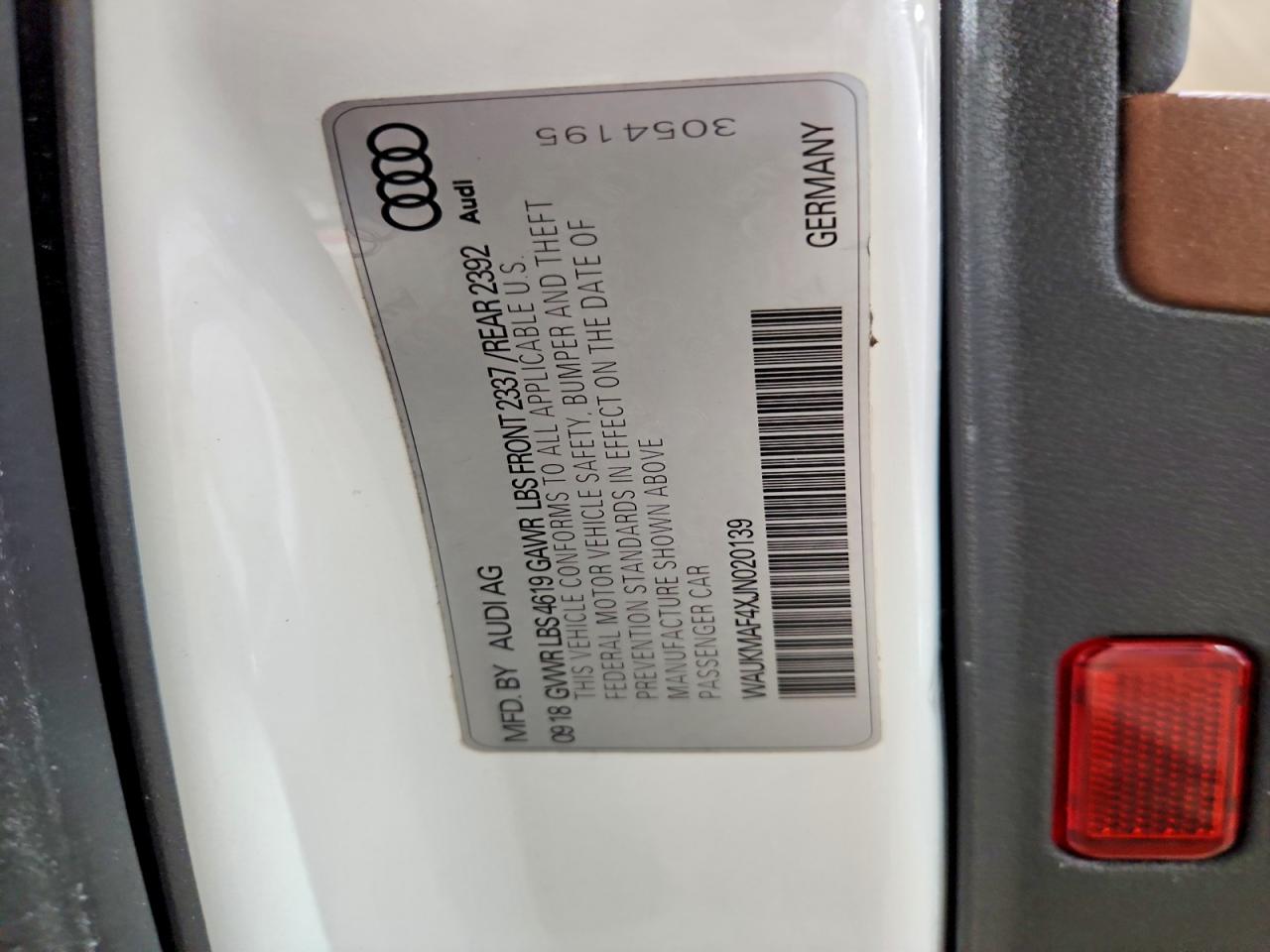 AUDI A4 PREMIUM 2018