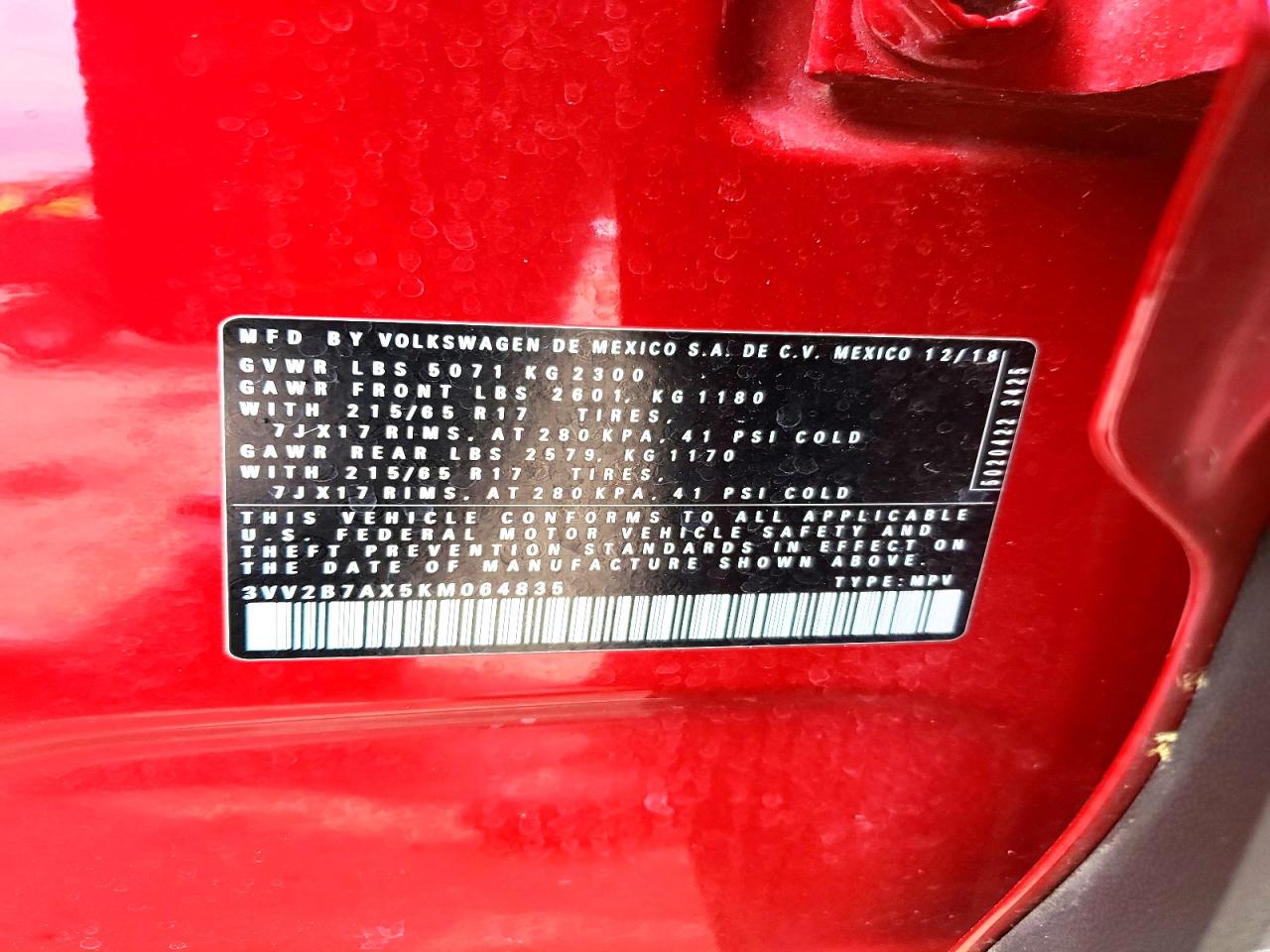 VOLKSWAGEN TIGUAN SE 2018