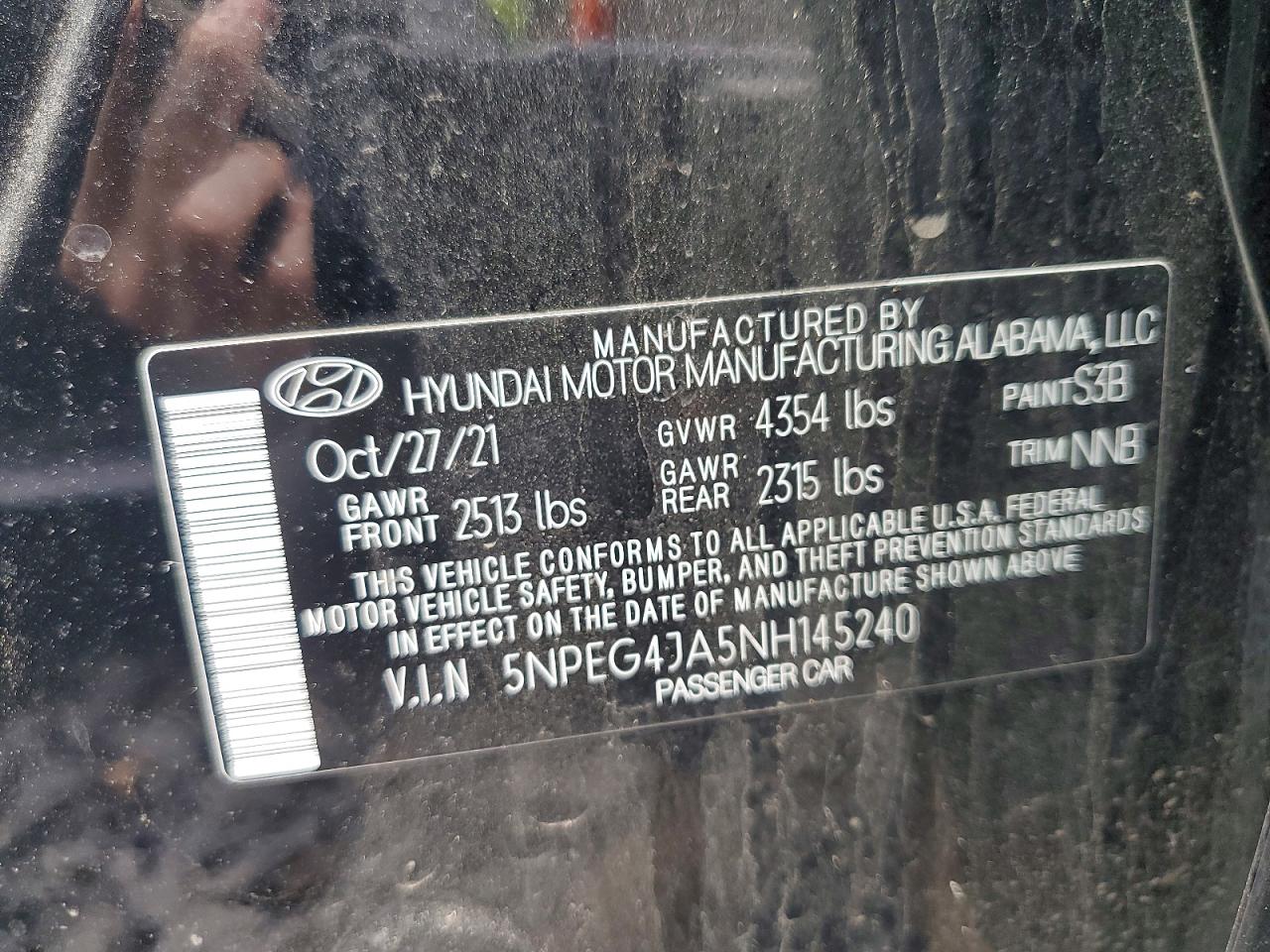HYUNDAI SONATA SE 2021