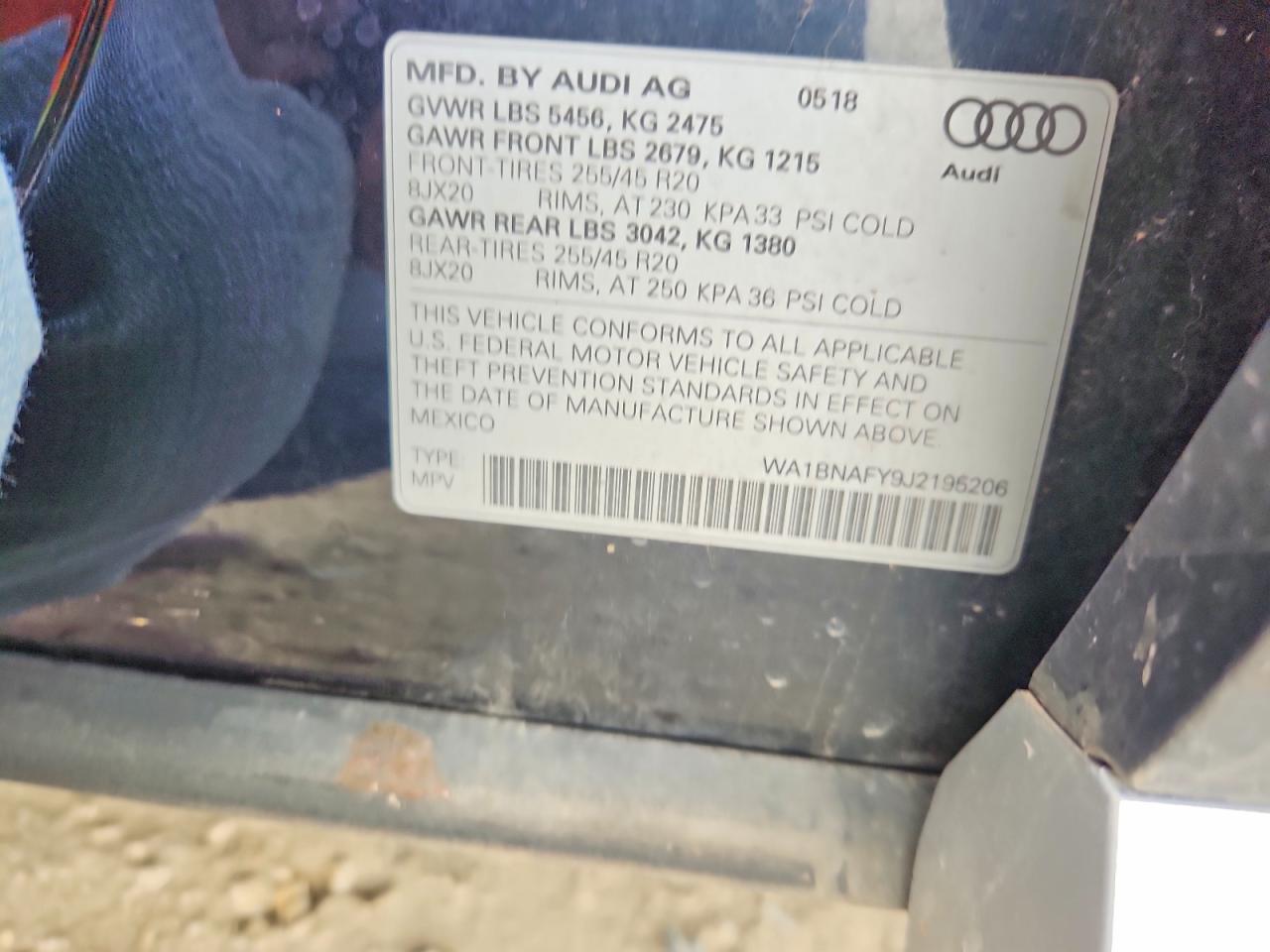 AUDI Q5 PREMIUM PLUS 2018