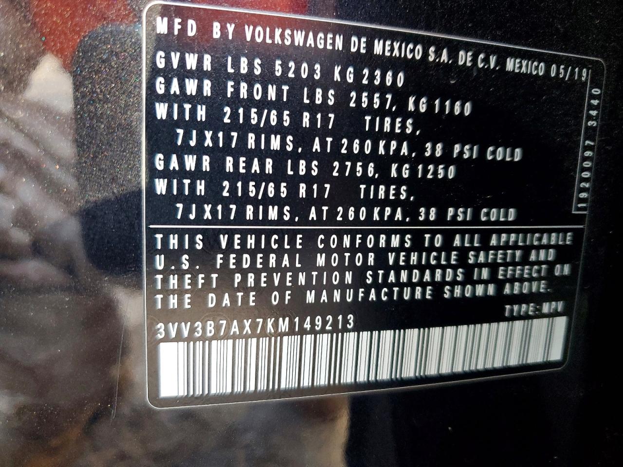 VOLKSWAGEN TIGUAN SE 2019