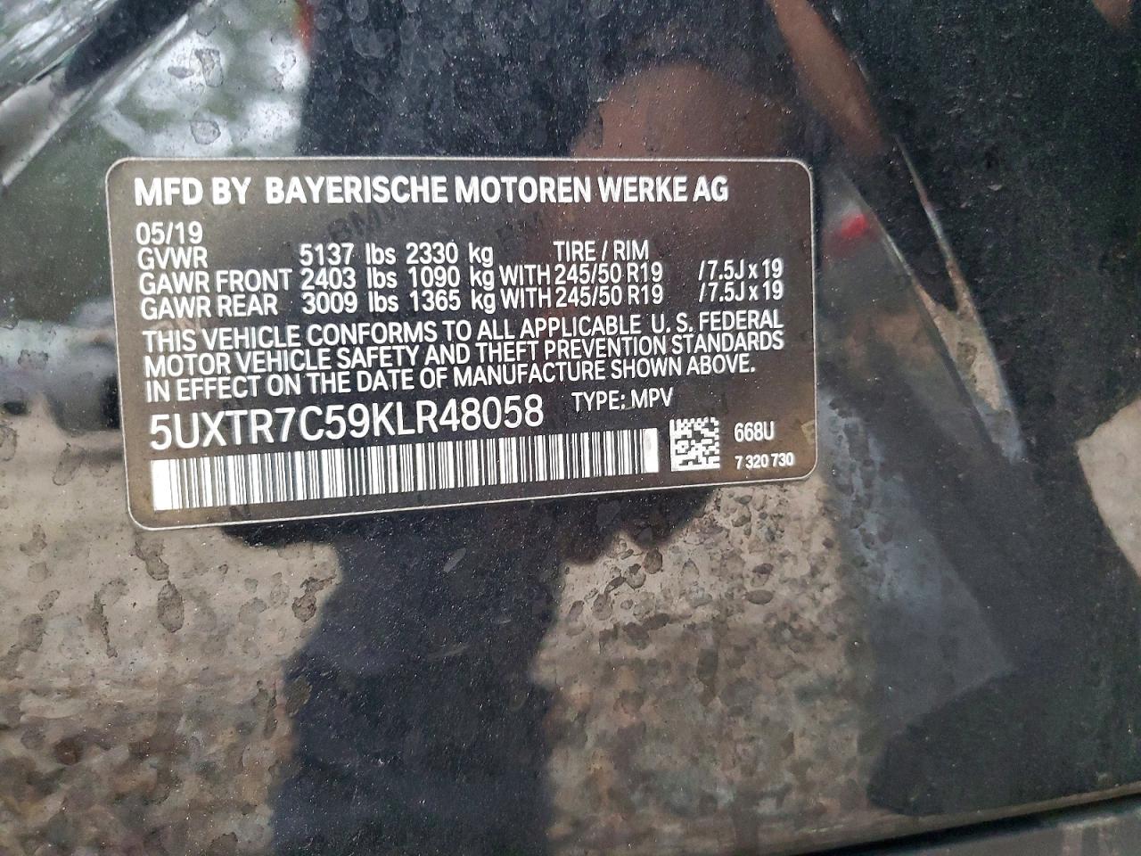 BMW X3 SDRIVE 30 I 2019
