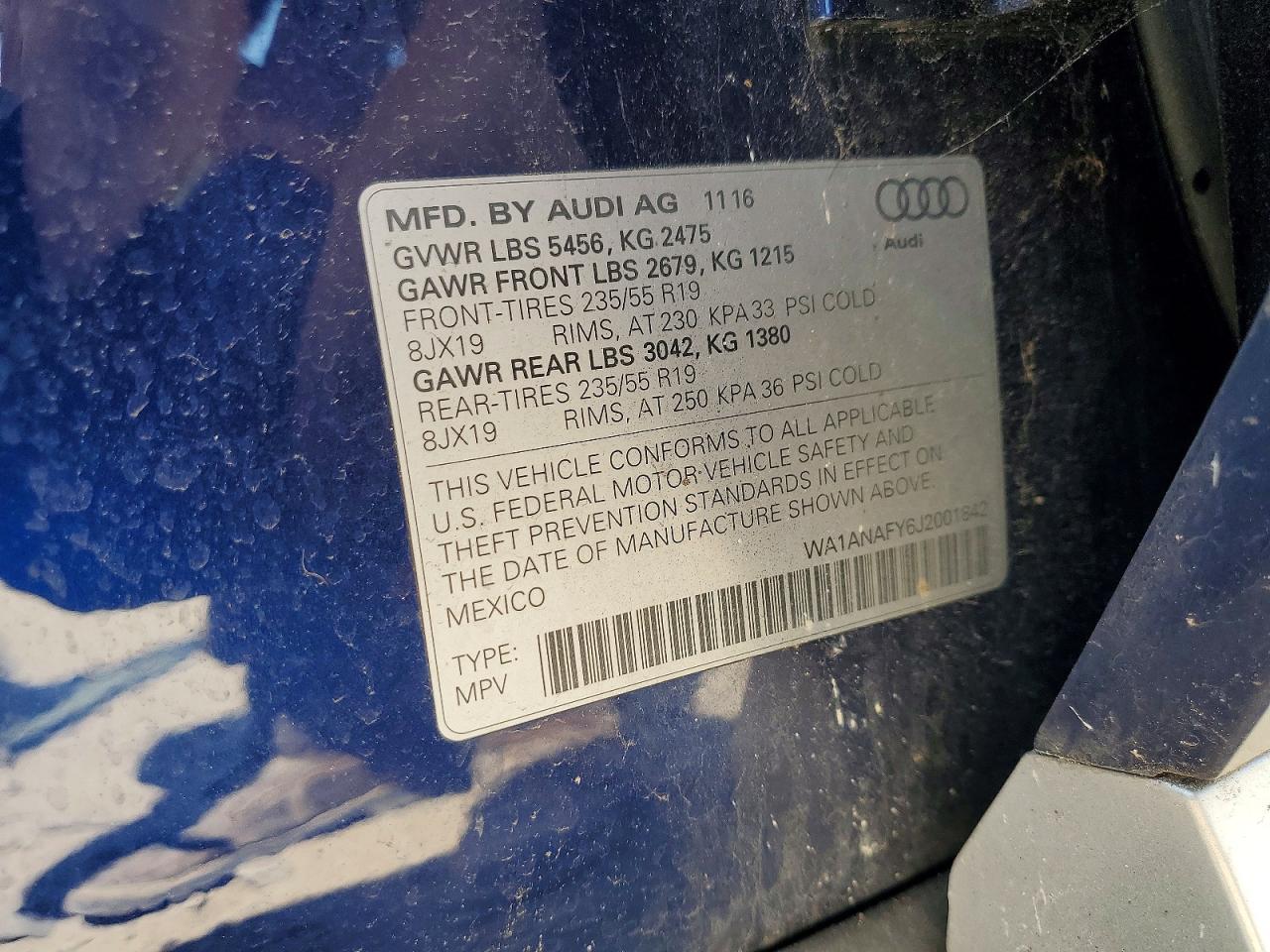 AUDI Q5 PREMIUM 2016