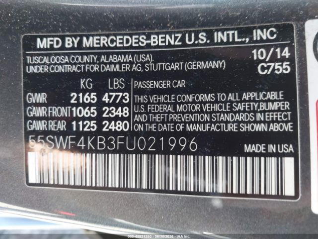 MERCEDES-BENZ C 300 SPORT 4MATIC AMG 2014
