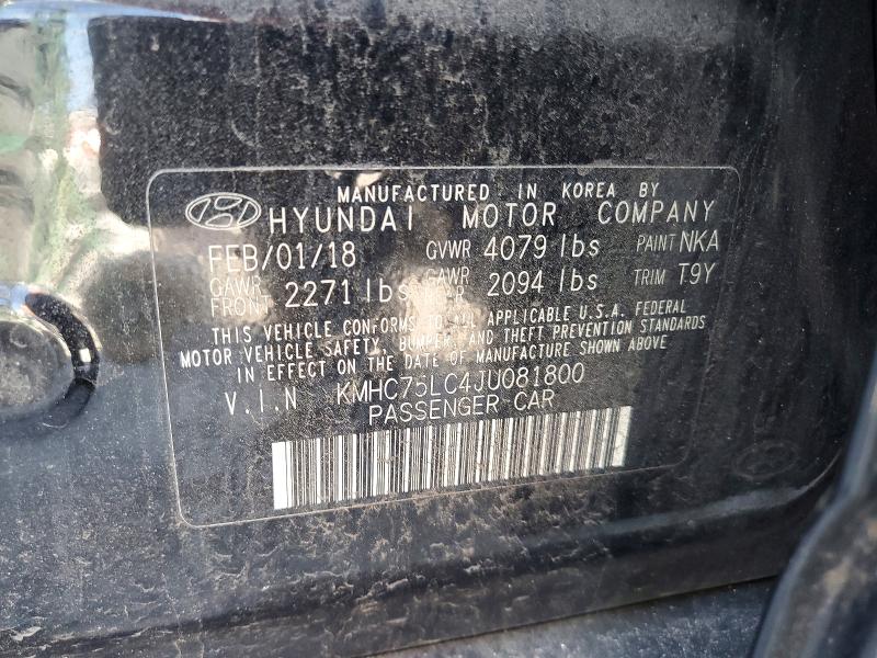 HYUNDAI IONIQ HYBRID SEL 2018