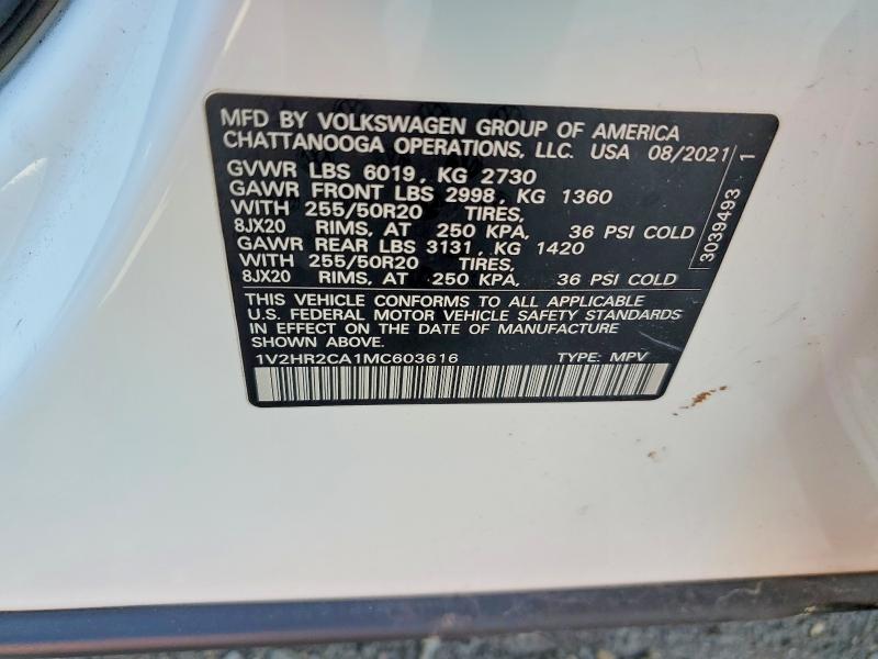 VOLKSWAGEN ATLAS SE 2021