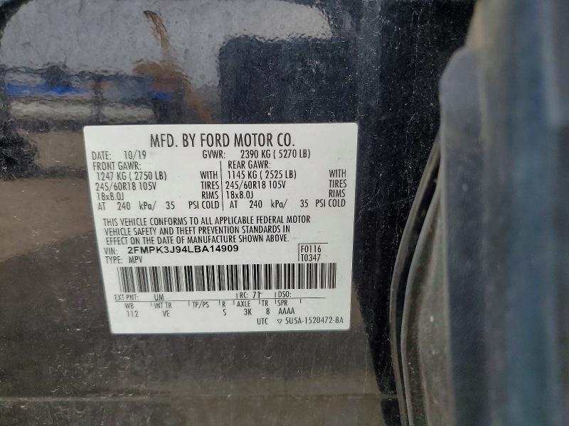FORD EDGE SEL 2019