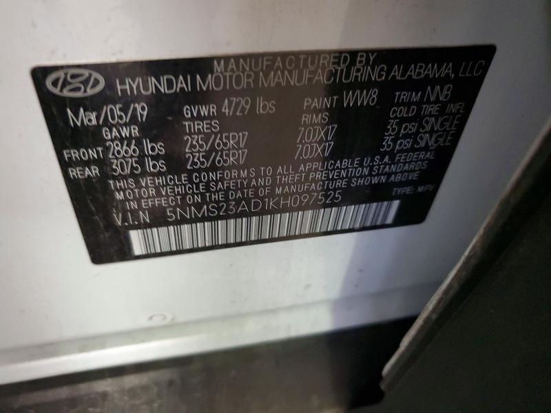 HYUNDAI SANTA FE 2019