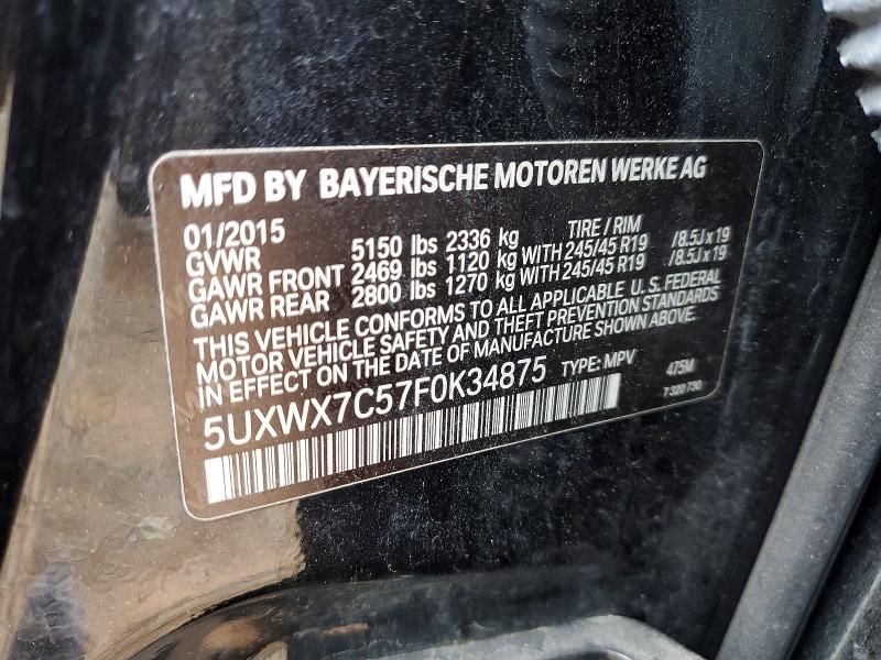 BMW X3 XDRIVE 35 I M-Packet 2015