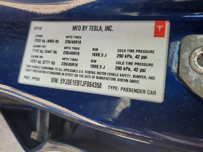 TESLA MODEL 3 2018