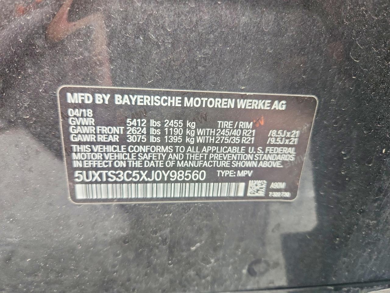 BMW X3 XDRIVE M40 I 2018