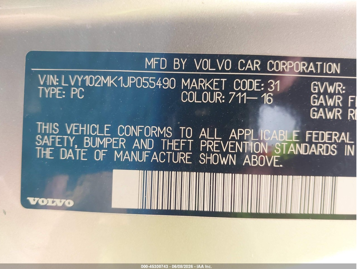VOLVO S90 T5 MOMENTUM 2018