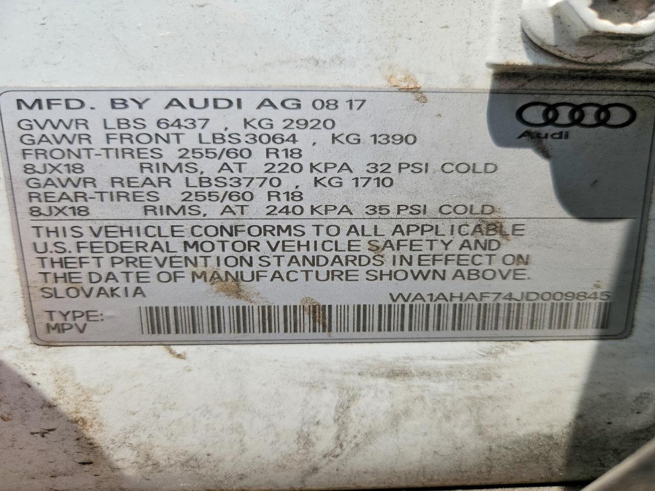AUDI Q7 PREMIUM 2017