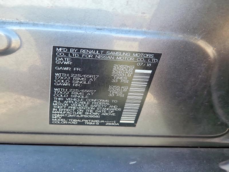 NISSAN ROGUE SV 2018