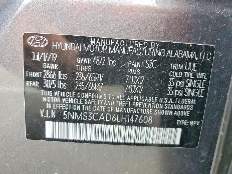 HYUNDAI SANTA FE SEL 2019