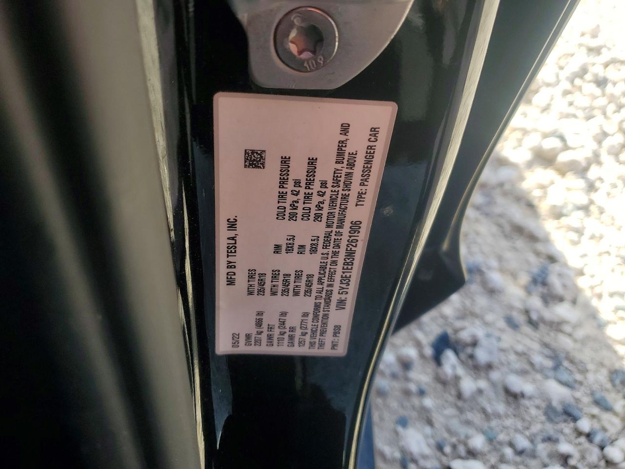 TESLA MODEL 3 2022