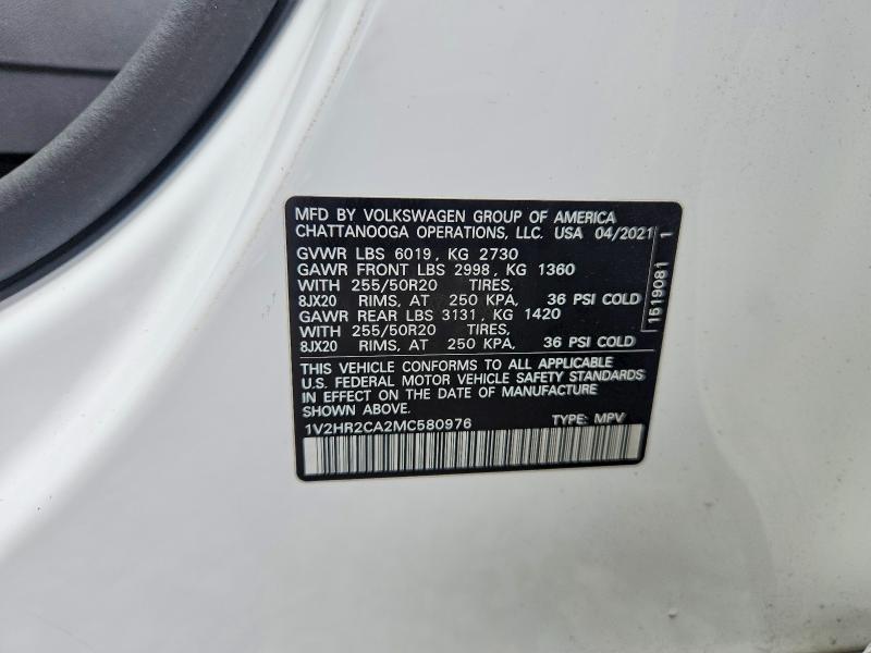 VOLKSWAGEN ATLAS SE 2021